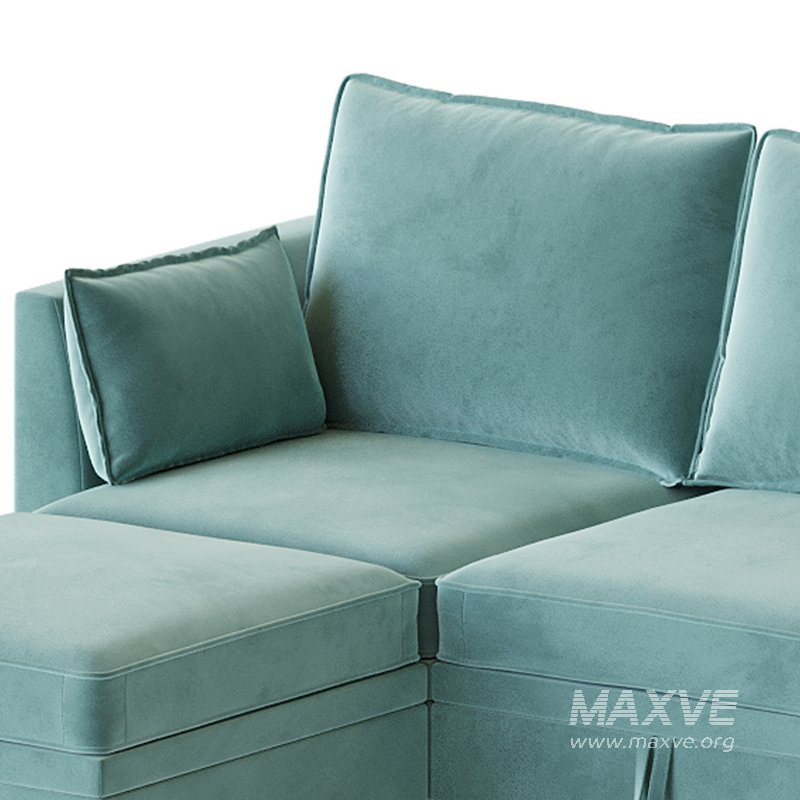 Sectional Sofa Convertible Sofa Bed - Image 9