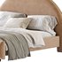 Desirae Flannelette Round Shaped Headboard Bed Frame King - Thumbnail 9