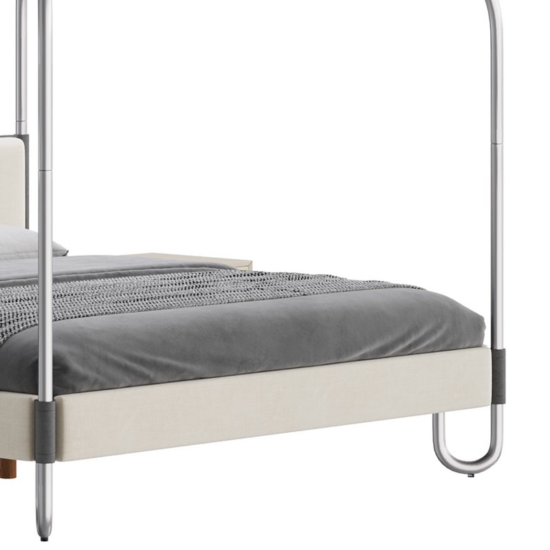 Gracia King Upholstered Canopy bed - Image 9