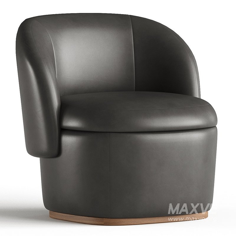 BISOU Leather easy chair - Image 1