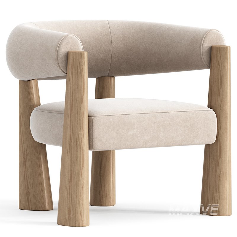 Armchair Studiotwentyseven Achille by Maxime Boutillier - Image 1