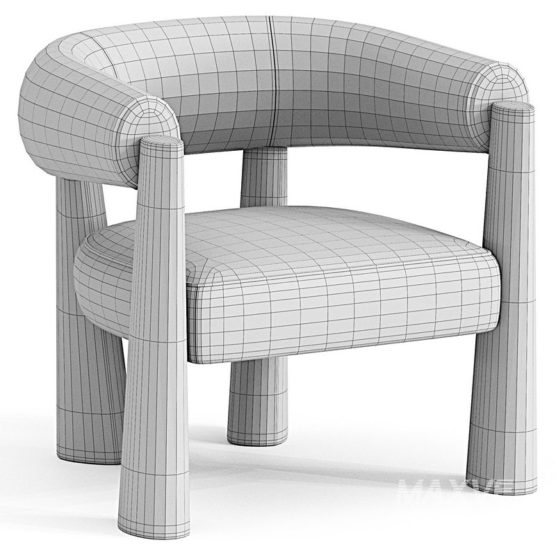 Armchair Studiotwentyseven Achille by Maxime Boutillier - Image 3