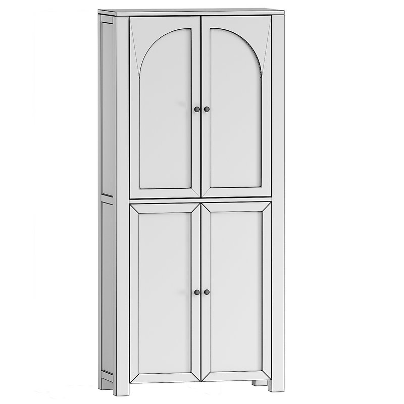 Cane Arches Tall Cabinet - Image 2