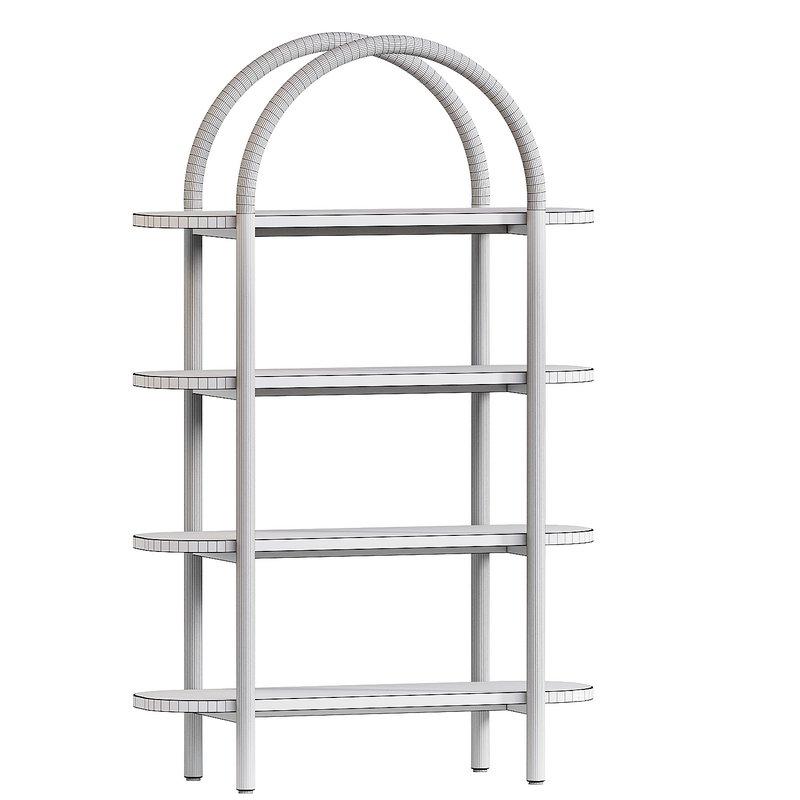 Canyon Natural Wood Tall 4-Shelf Bookcase by Leanne Ford - Image 2