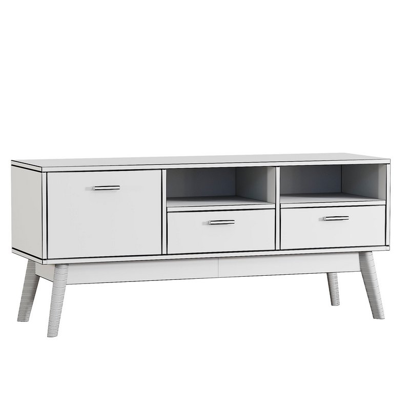 Nordic TV stand Nordic-1 Wood Gray - Image 2