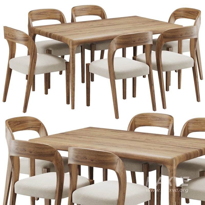 Dinning chair and table70 - Image 1