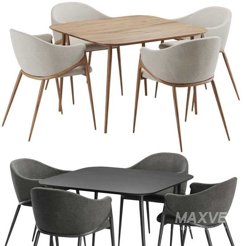 Dinning chair and table60 - Image 1