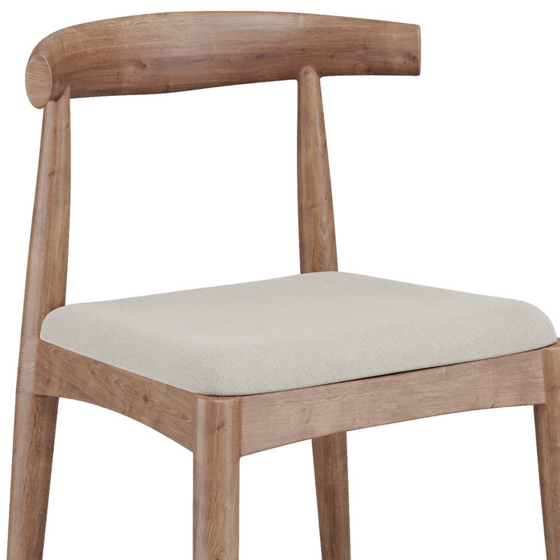 Elbow Chair Natural Oak - Image 4