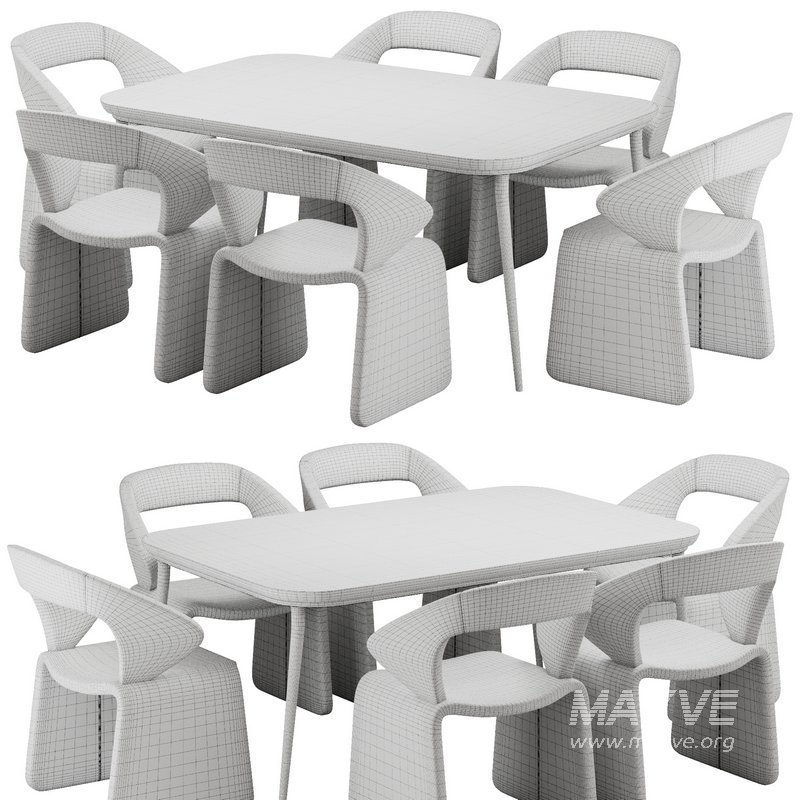 Dinning chair and table48 - Image 4
