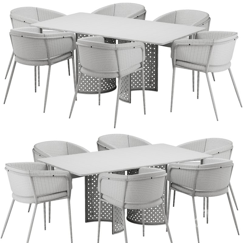 Dinning chair and table44 - Image 4