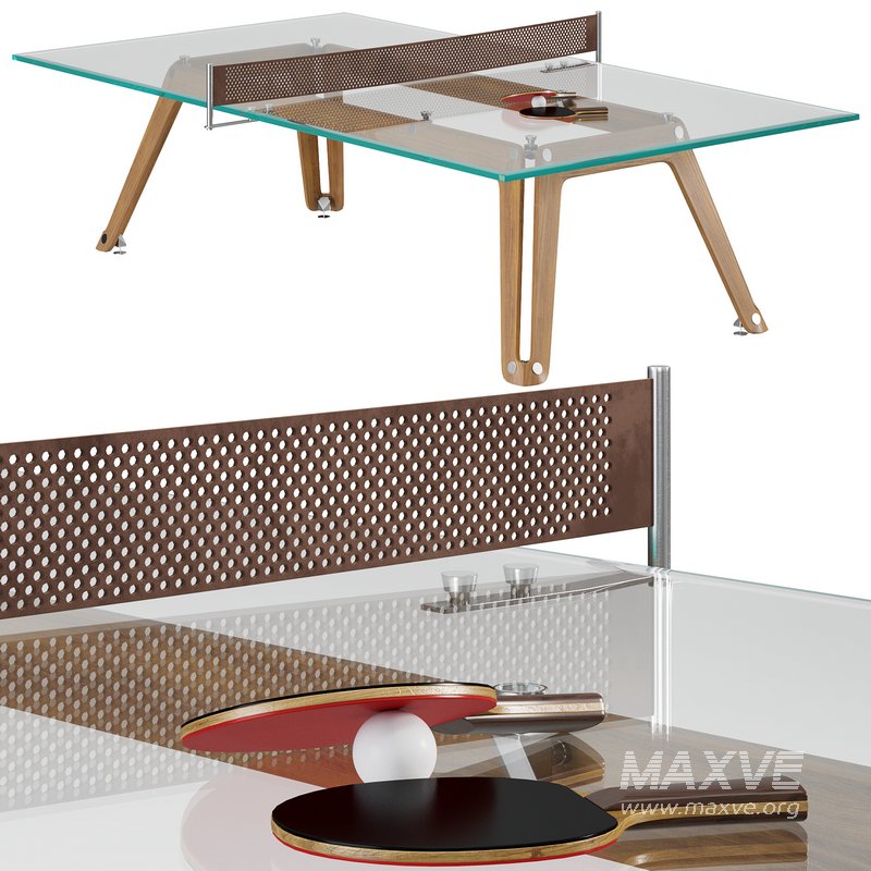Lungolinea Wood Tennis table by Impatia - Image 3