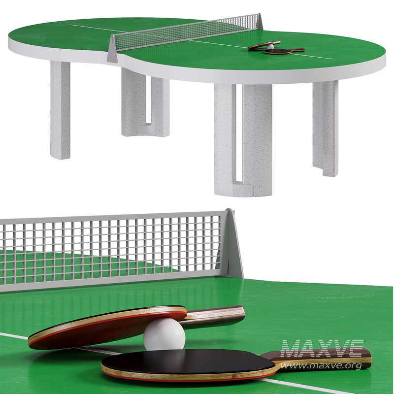 Outdoor Tischtennis Tisch Flache 8 Table by Playteam - Image 3