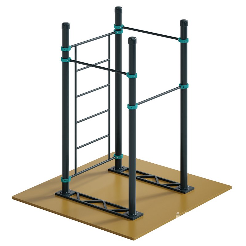 Swedish wall and 3 horizontal bars by Kenguru - Image 1