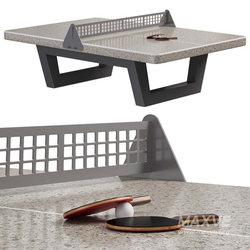 Outdoor tennis table made of natural concrete by Impuls ks - Image 1