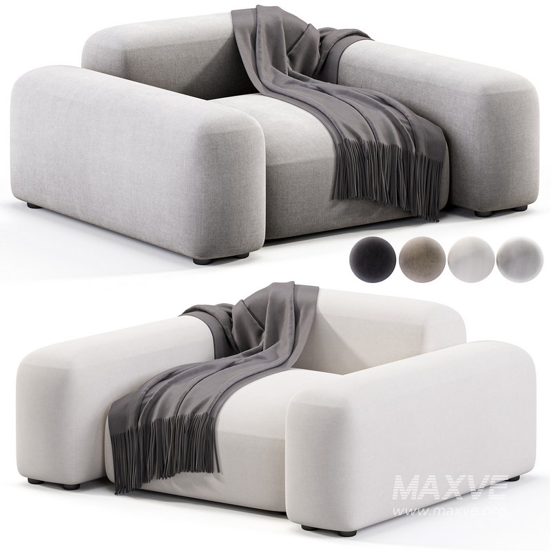 Customizable Armchair Lapis E010 - Image 1