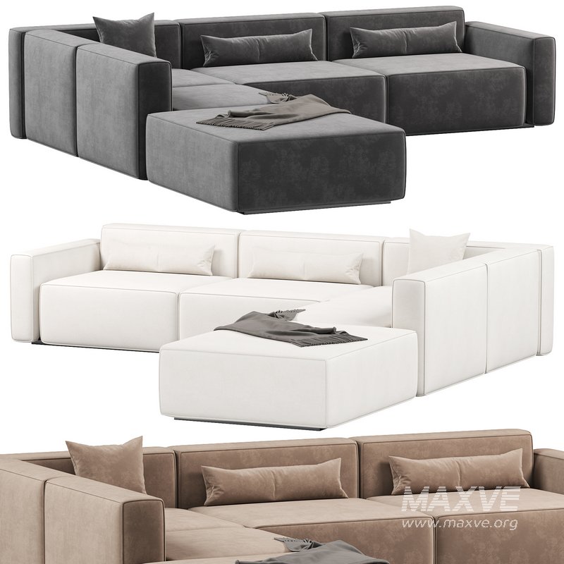 Mix Modular 5 Piece Sectional Sofa - Image 2