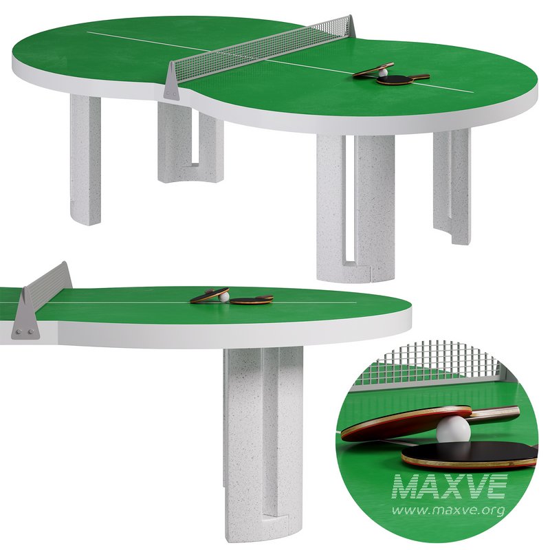 Outdoor Tischtennis Tisch Flache 8 Table by Playteam - Image 1