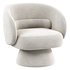 Saboor Upholstered Swivel Barrel Chair - Thumbnail 2