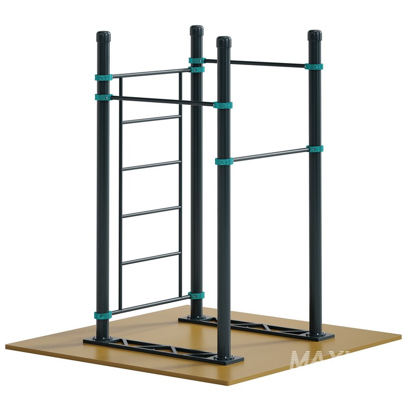 Swedish wall and 3 horizontal bars by Kenguru - Image 2