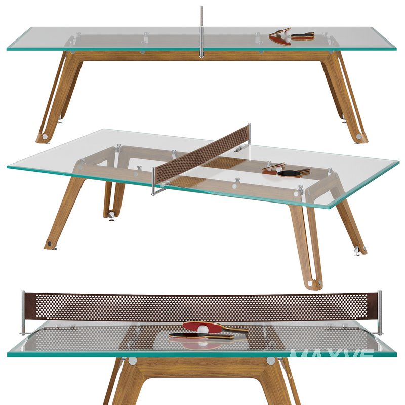 Lungolinea Wood Tennis table by Impatia - Image 1
