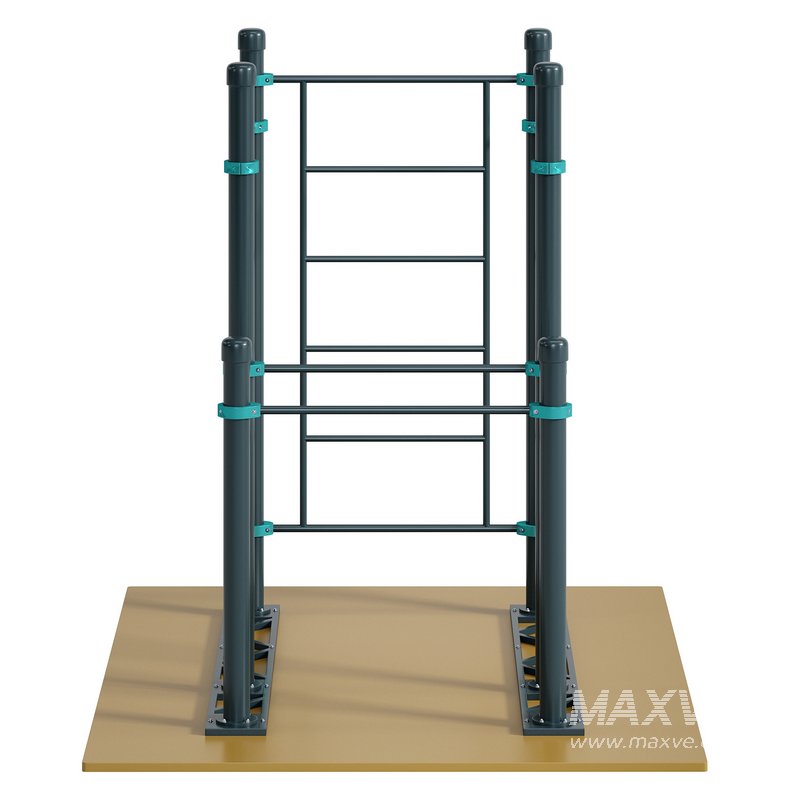 Swedish wall 2 horizontal bars and bars Revda by Kenguru - Image 4