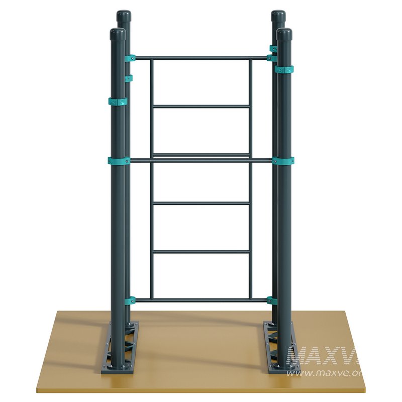 Swedish wall and 3 horizontal bars by Kenguru - Image 3