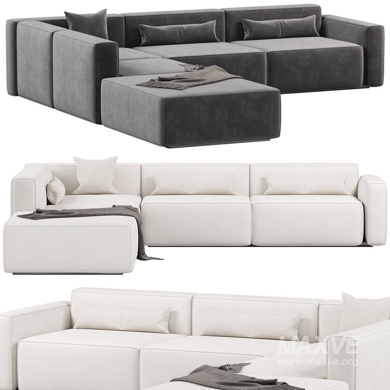 Mix Modular 5 Piece Sectional Sofa - Image 3