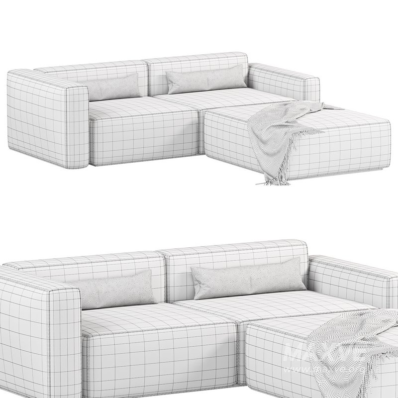 Mix Modular 3 PC Sectional - Image 2