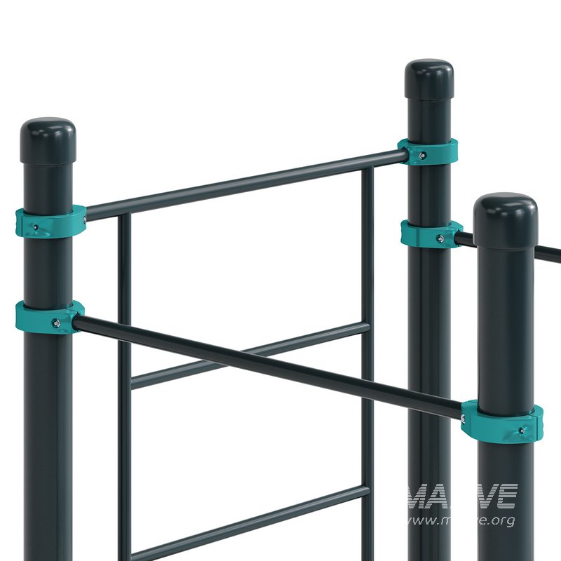 Swedish wall 2 horizontal bars and bars Revda by Kenguru - Image 3