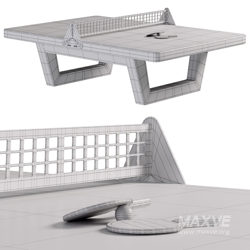 Outdoor tennis table made of natural concrete by Impuls ks - Image 4