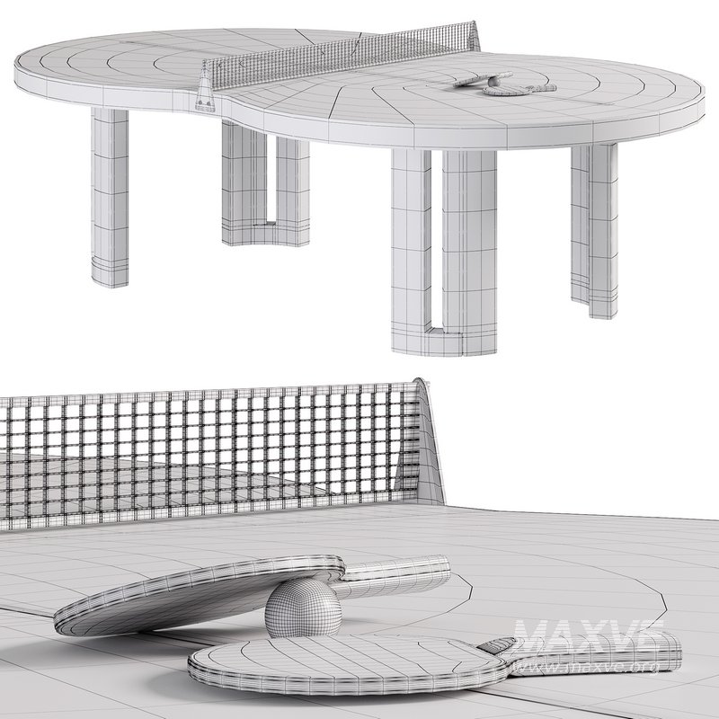 Outdoor Tischtennis Tisch Flache 8 Table by Playteam - Image 5