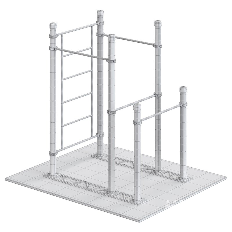 Swedish wall 2 horizontal bars and bars Revda by Kenguru - Image 5