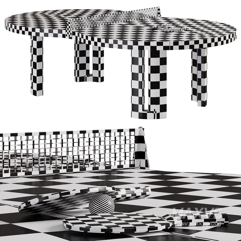 Outdoor Tischtennis Tisch Flache 8 Table by Playteam - Image 6