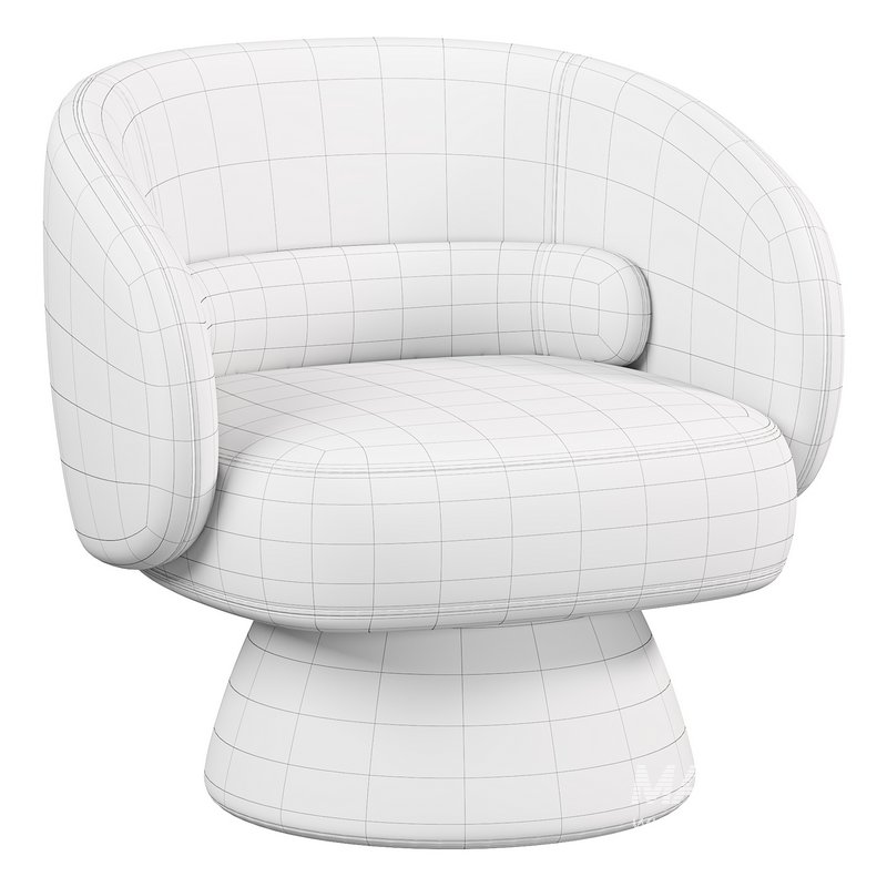 Saboor Upholstered Swivel Barrel Chair - Image 6
