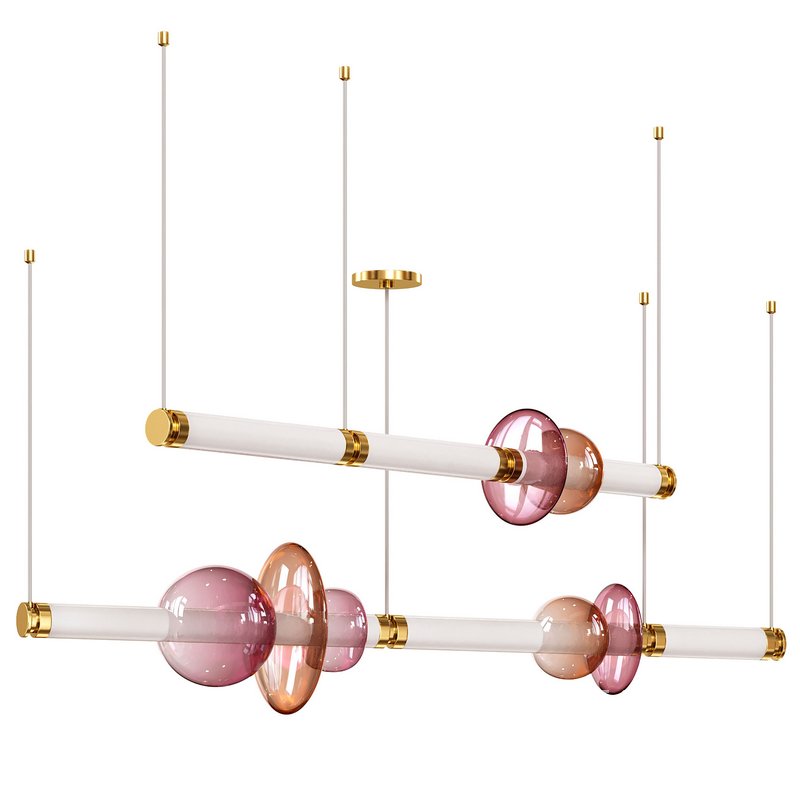 Luna 2 Tier Chandelier - Image 1