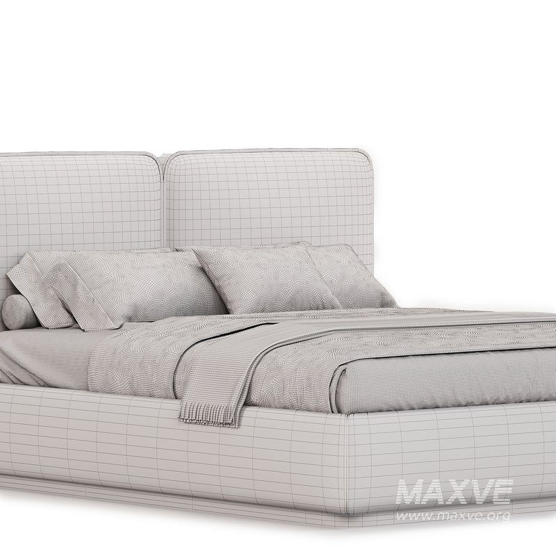 Gem Upholstered King Queen Bed - Image 3