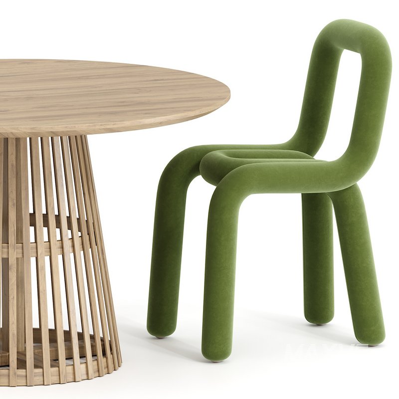 Bold chair and Jeanette Table - Image 2