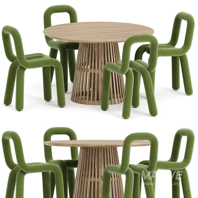 Bold chair and Jeanette Table - Image 1