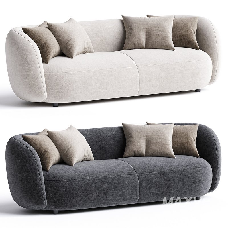 Atelier Sofa 3-Seater, Clay Beige - Image 1