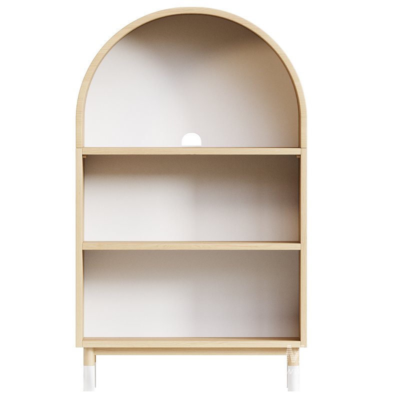 Aksel Wood Arched Bookcase - Image 3