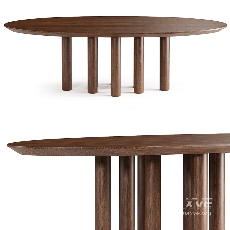 023 Solid Oak Dining Table - Image 2