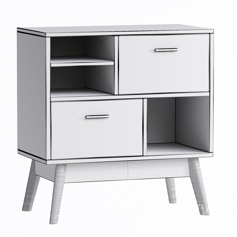 Nordic Chest of drawers Nordic-1 Wood Gray - Image 2