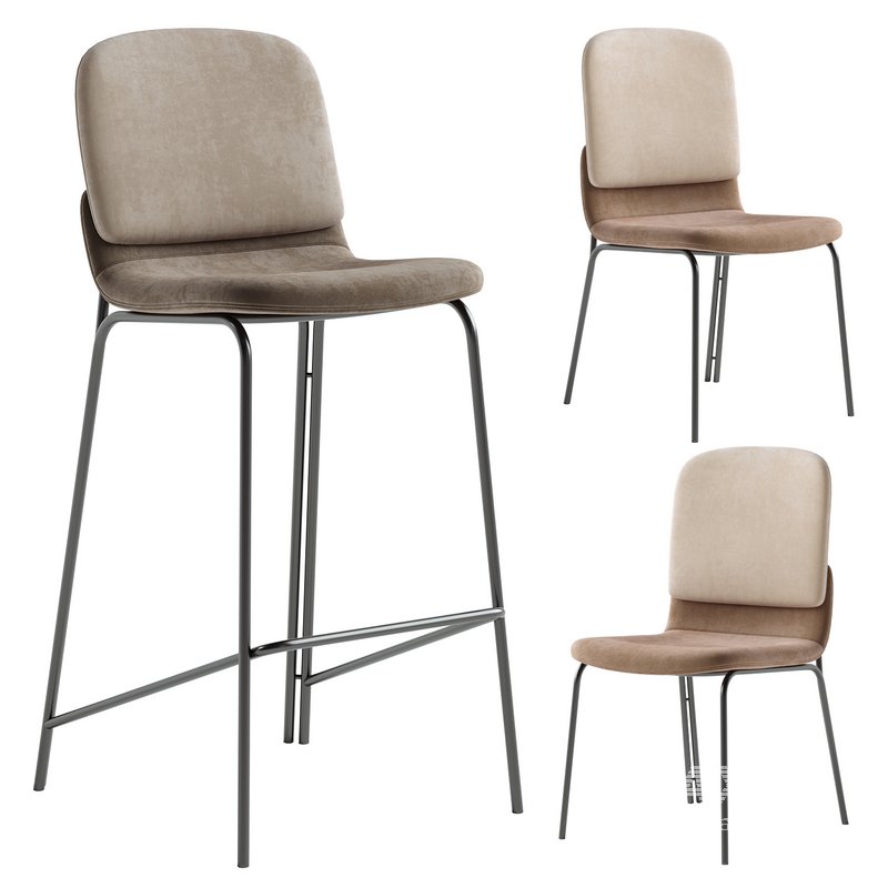 Duet Stool & Duet Chair - Image 1