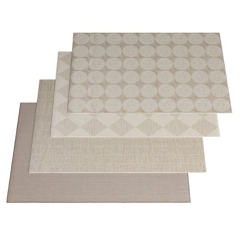 Rug Nillo Taupe and Rug Lex Beige By Benuta - Image 1