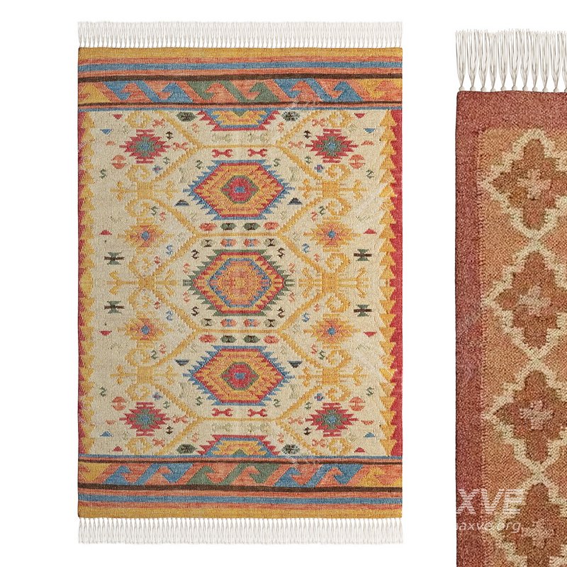 Handmade Area Kilim Rug by Urban Outfitters - Image 1