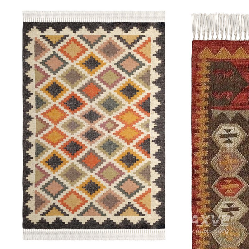 Wool Jute Rug and Handwoven Wool Jute Kilim Rug by Urban Outfitters - Image 1