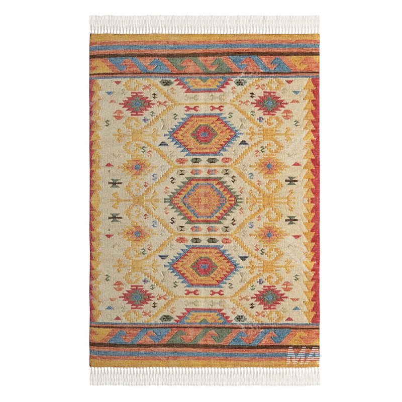 Handmade Area Kilim Rug by Urban Outfitters - Image 3