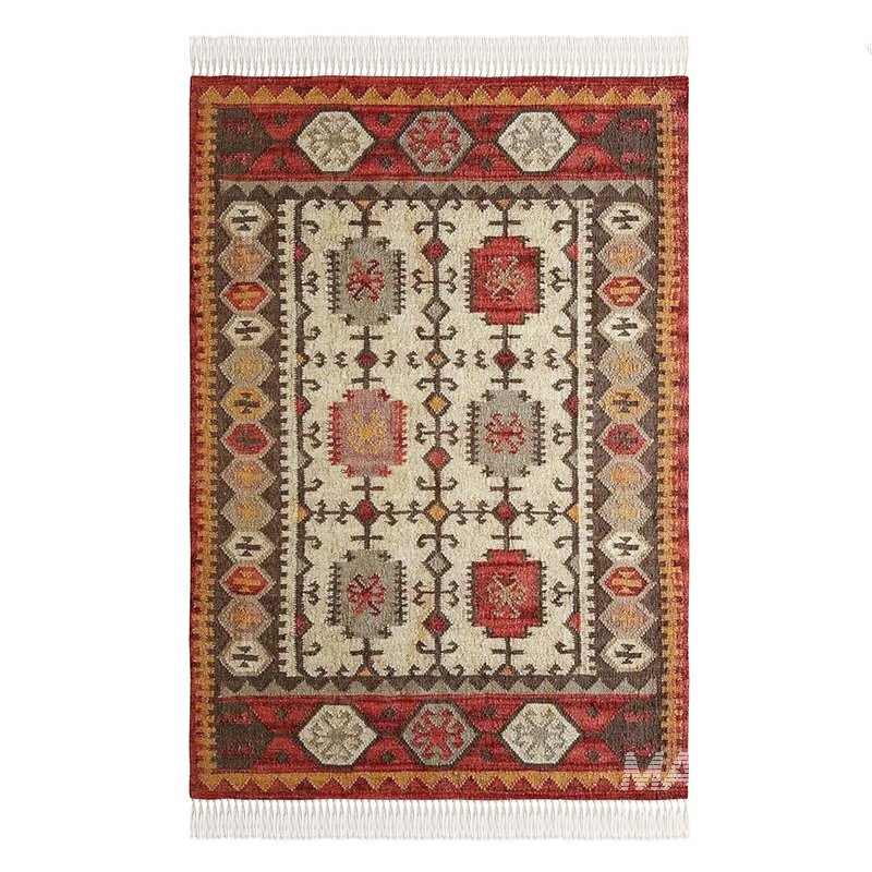 Wool Jute Rug and Handwoven Wool Jute Kilim Rug by Urban Outfitters - Image 3