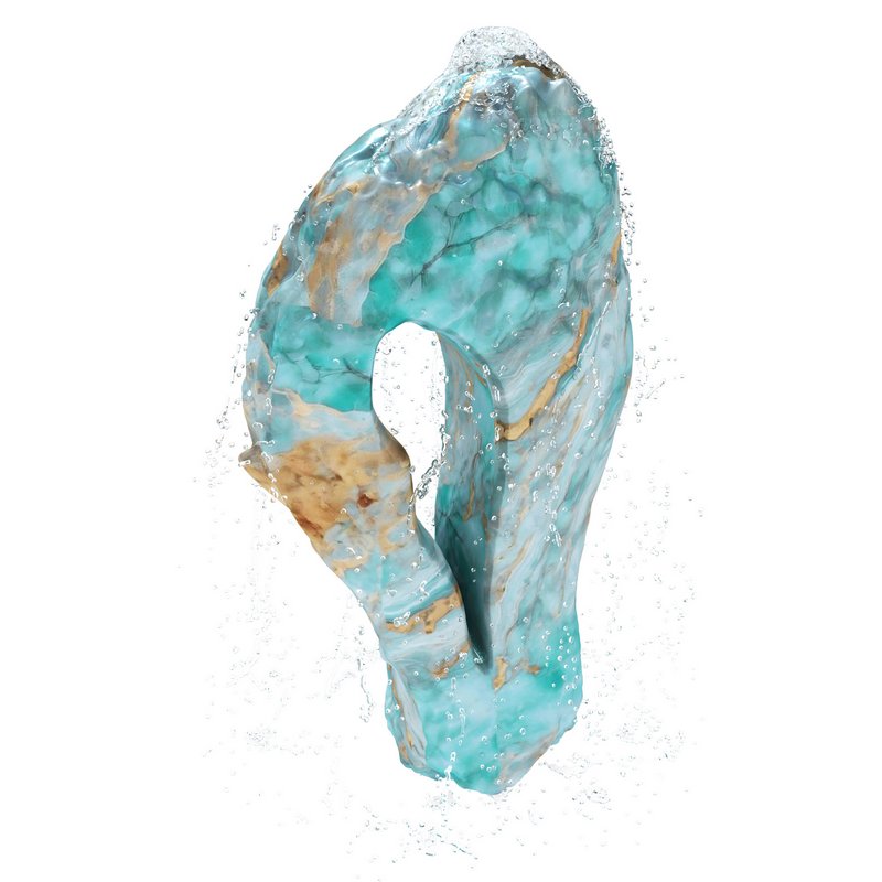 Argentine Aquamarine Onyx Stone Fountain - Image 4