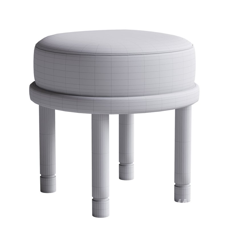 Pink Velvet Petite Moreno Ottoman by Lawson-Fenning - Image 5